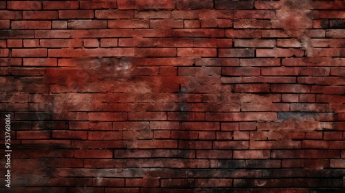 Un mur de briques rouges   clair  es.