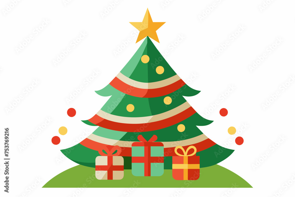 christmas vector on white background christmas vector on white background