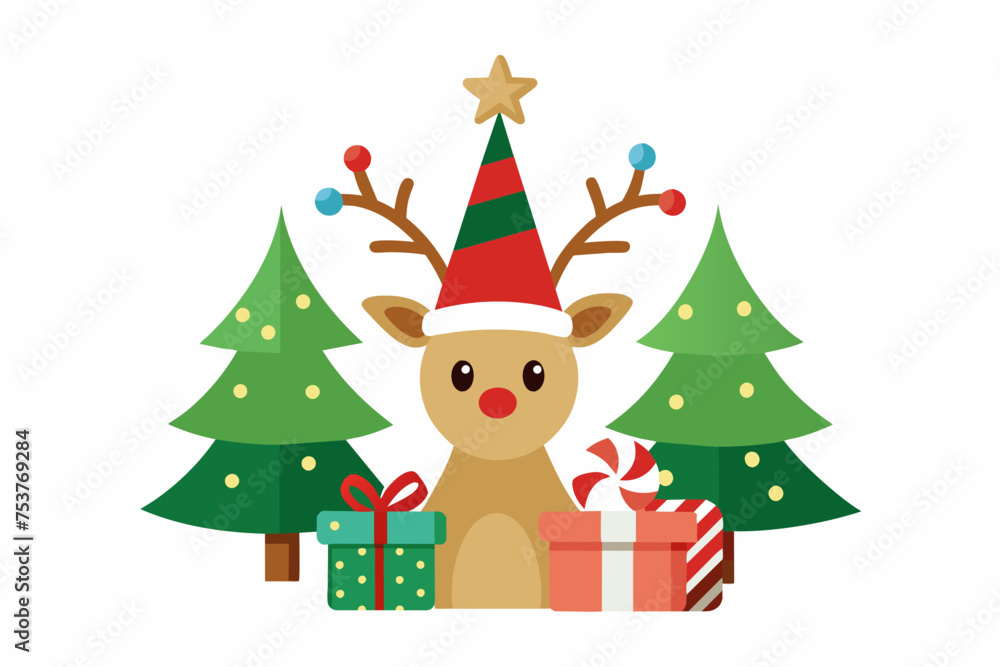 christmas vector on white background christmas vector on white background