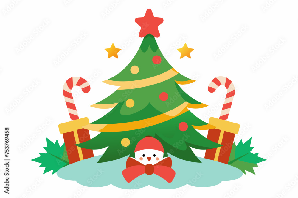 christmas vector on white background christmas vector on white background