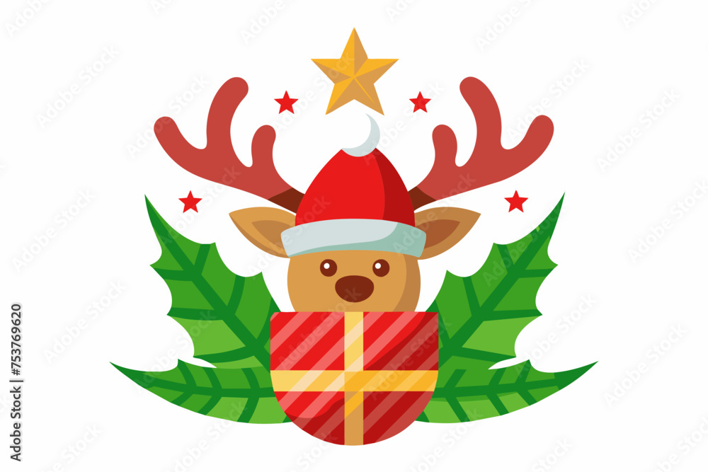 Naklejka premium christmas vector on white background