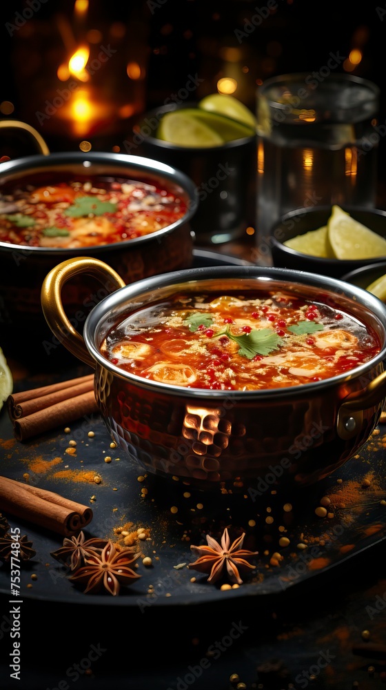 A traditional indian pulao bowl with vegetables and spices A traditional indian pulao bowl with vegetables and spices