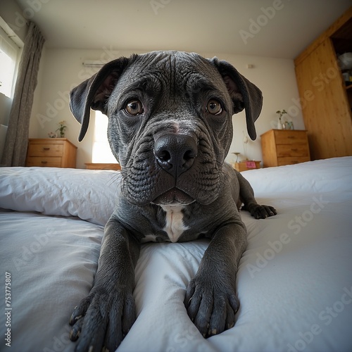 puppy in bed photo