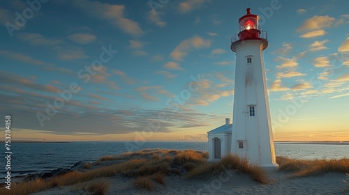 white and red lighthouse