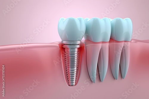 Dental implant with screw, ...
