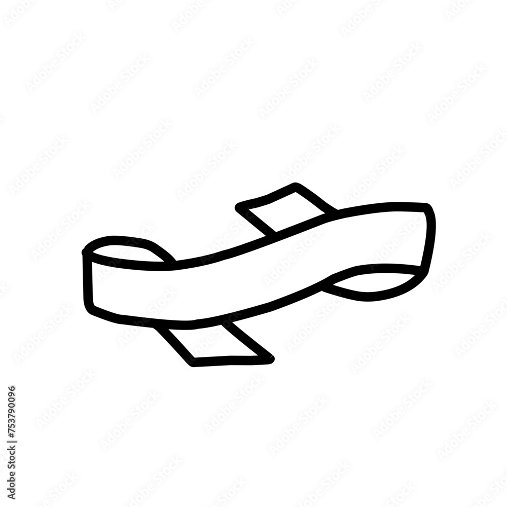 Ribbon doodle vector Ribbon doodle vector
