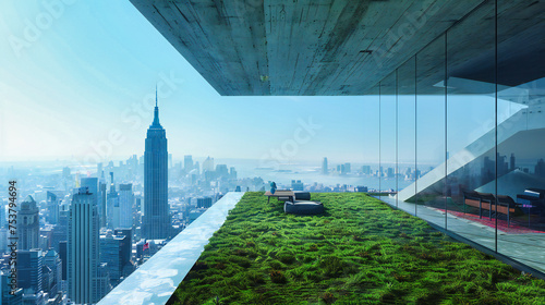 Green Skyscraper City, Ecological Architecture, Urban Forest Concept, Milans Vertical Garden photo