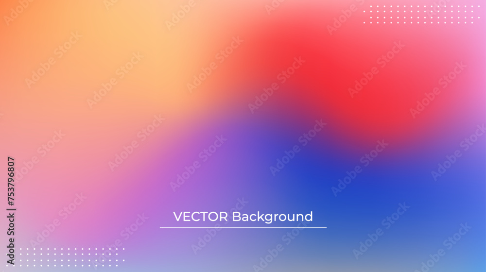 Smooth and blurry colorful gradient mesh background. Modern bright rainbow colors. Easy editable soft colored vector banner template. Premium quality Smooth and blurry colorful gradient mesh background. Modern bright rainbow colors. Easy editable soft colored vector banner template. Premium quality