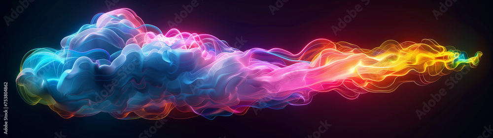 Obraz premium Spectrum Stream in the Void