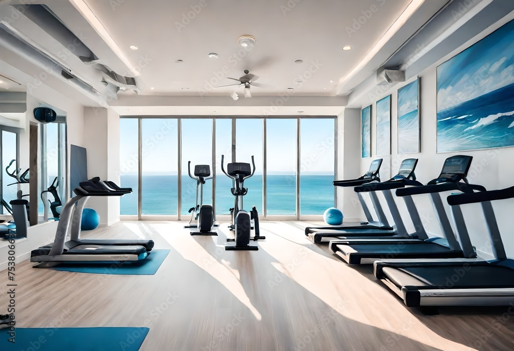 Fototapeta premium gym exercising in gym