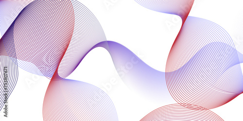 Abstract pink blend digital wave lines and technology background. Minimal carve wavy red and blue flowing wave lines and glowing moving lines. Futuristic technology and sound wave lines background