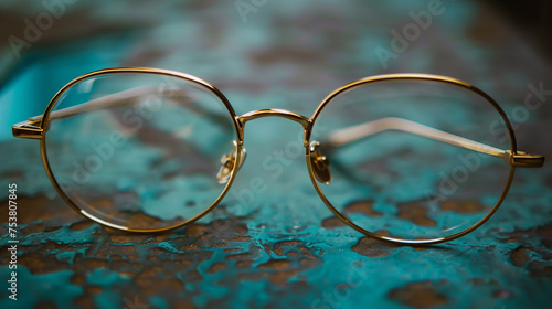 A pentagon-shaped, golden vintage frame with a classic design, perfect for creating a timeless look.