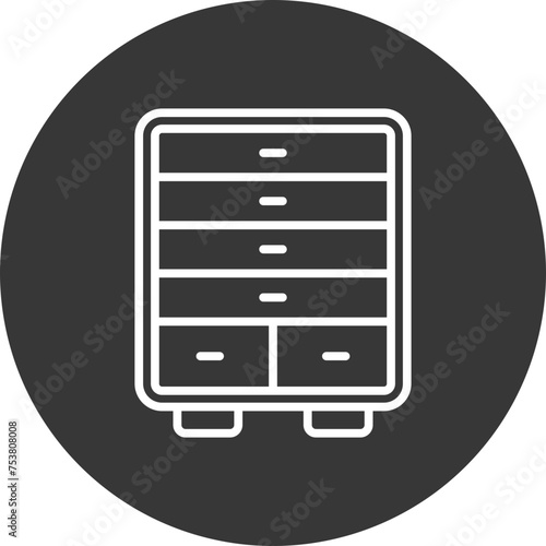 Chest Of Drawers Line Inverted