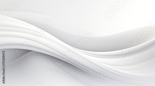 Elegant White Abstract Waves on Soft Gradient Background
