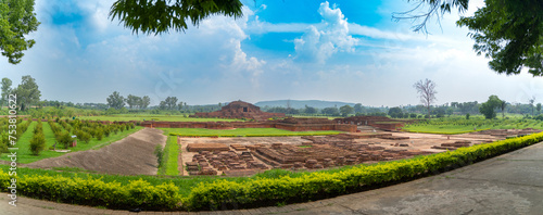 Vikramshila was a Famous University of Ancient India, destroyed by Bakhtiyar Khalji, located in Bhagalpur, Bihar, India photo