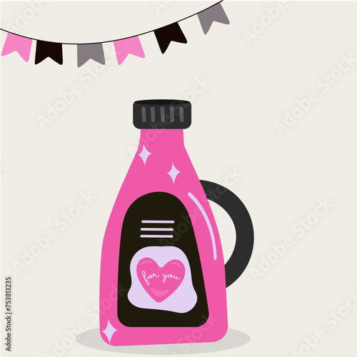 Flat Design Illustration with Liquid Fabric Softener at For You  Taste