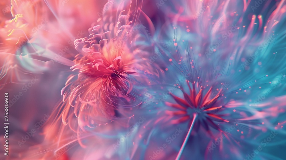 Ethereal Dandelion Whispers: Delight in the delicate whispers of a macro dandelion.