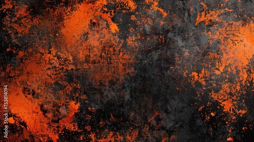 A bold orange and black textured background, perfect for a powerful or Halloween-themed design.