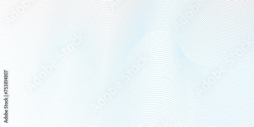 Abstract blue blend digital wave lines and technology background. Minimal carve wavy white and blue flowing wave lines and glowing moving lines. Futuristic technology and sound wave lines background.