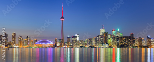 Kanada, Ontario, Toronto, Skyline, CN Tower, Lake Ontario