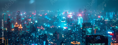 A view of the metropolis at night