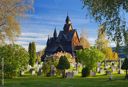 Norwegen, Telemark, Heddal, Stabkirche photo