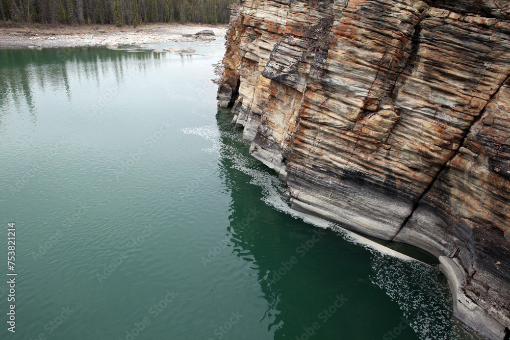 Athabasca falls - between Jasper and Lake Louise - Jasper National Park - Alberta - Canada