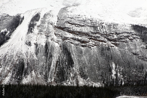 Surrounding views from the icefield parkway between Jasper and Lake Louise - Banff National Park - Alberta - Canada