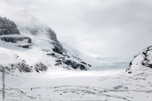 Views surounding the icefield parkway - Columbia icefield - Athabasca glacier - Alberta - Canada photo