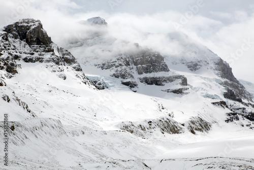 Views surounding the icefield parkway - Columbia icefield - Athabasca glacier - Alberta - Canada photo