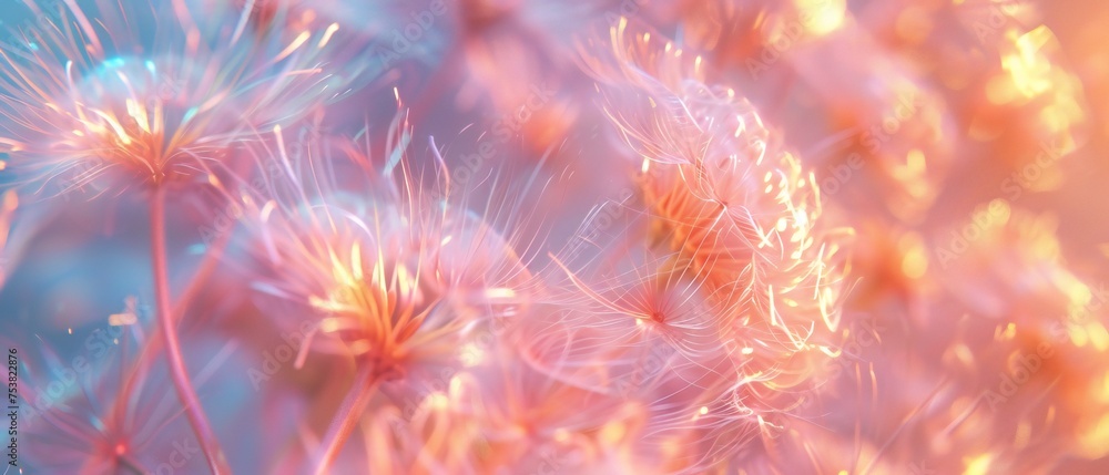 Wavy Whispers: Dandelion's serene dance, perfect for a screensaver. Wavy Whispers: Dandelion's serene dance, perfect for a screensaver.