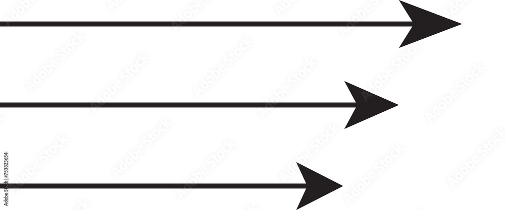 Arrows Collection. Black Arrow Direction Signs Forward And Down For ...