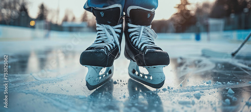 Hockey player's skates