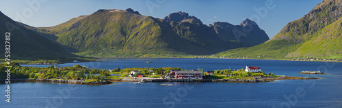 Norwegen, Nordland, Lofoten, Austvagoya, Austnesfjorden, Sildpollneset photo