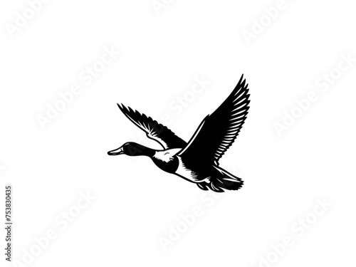 Aqua Elegance: Detailed Duck Vector Illustration, Perfect for Wildlife Lovers and Nature-inspired Art