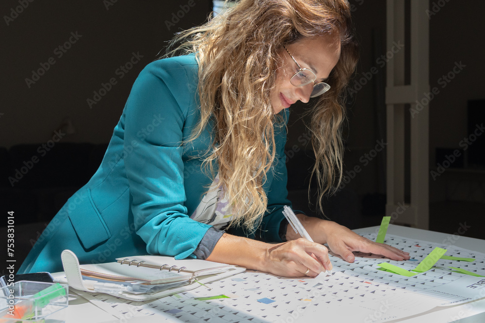 Smart Woman Working At Office Smart Woman Working At Office