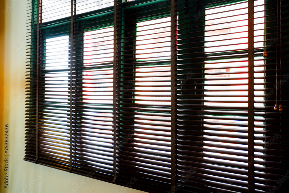 Blinds window decoration interior of room,Venetian blind or sun blind,modern home decor,stylish home decor,Creative composition of living room,Wave glass vertical line pattern,Template. Blinds window decoration interior of room,Venetian blind or sun blind,modern home decor,stylish home decor,Creative composition of living room,Wave glass vertical line pattern,Template.