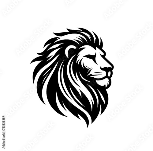 Lion isolated vector illustration.