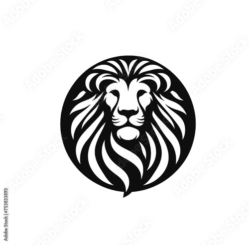 Lion isolated vector illustration.