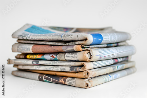 stack of newspapers