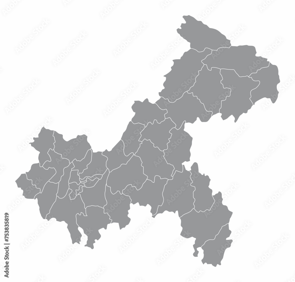 Chongqing administrative map