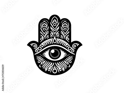 Guardian of Light: Enigmatic Evil Eye Vector, Offering Spiritual Protection and Guidance photo