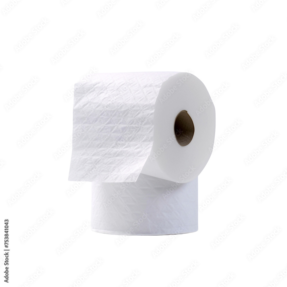 Toilet paper isolated on transparent background Toilet paper isolated on transparent background