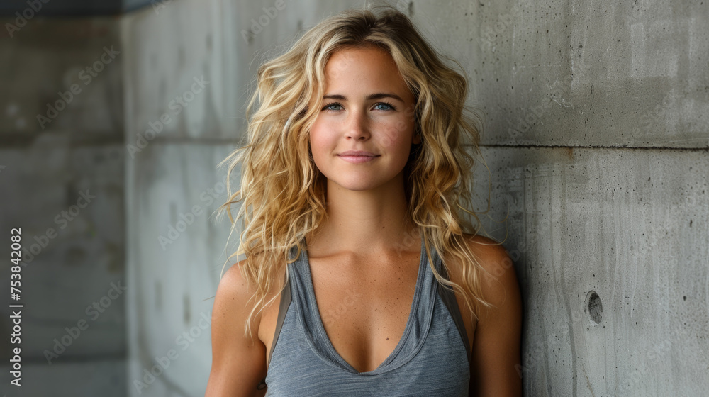Naklejka premium Beautiful California blonde girl