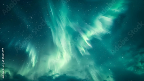 The ethereal glow of the Northern Lights dances