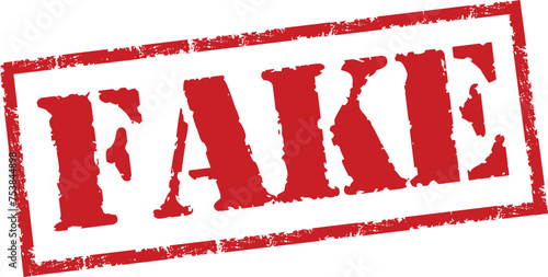Fake stamp vector grunge rubber sign. Fake seal stamp background isolated.