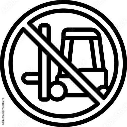 No Forklift Icon