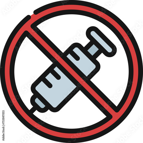 No Injections Icon