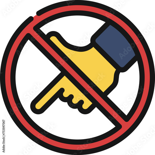 No Touching Icon