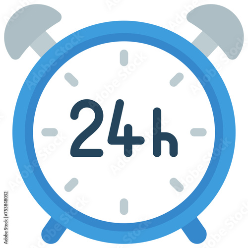24 Hour Clock Icon